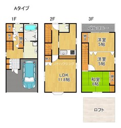 清水丘1丁目貸家の物件間取画像